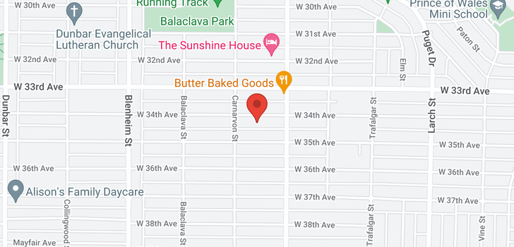 map of 2960 W 34TH AVENUE